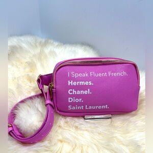 Sling Bag ( I Speak Fluent French) LA/TC Adjustable Belt